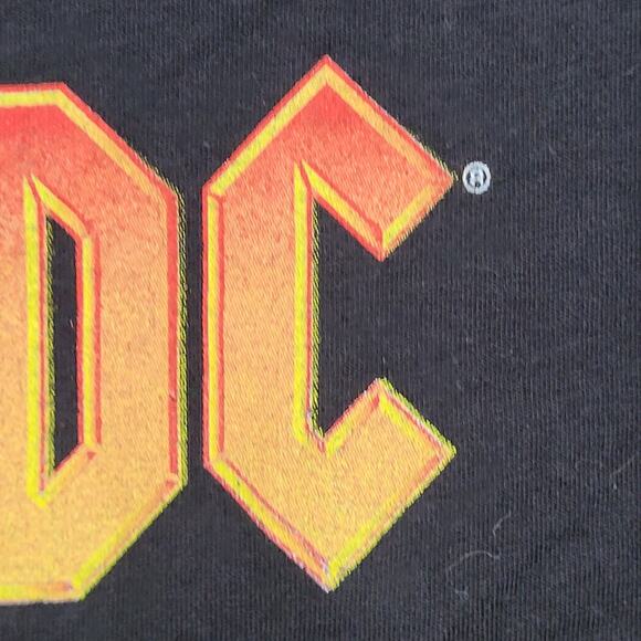 ACDC Shirt Womens XL 21x27 Back-In-Black - Picture 9 of 14